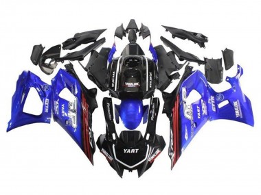 Preisgünstige Yamaha YZF R7 Motorrad Verkleidung 2021-2024 - Schwarz Blau Rot Streifen