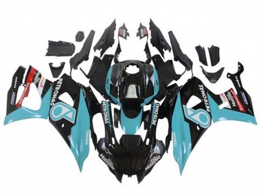 Preisgünstige Yamaha YZF R7 Motorrad Verkleidung 2021-2024 - Schwarz Blau Petronas