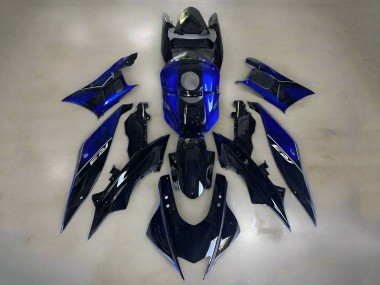 Preisgünstige Yamaha YZF R3/R25 Motorrad Verkleidung 2019-2021 - Blau Glanzendes Dunkel Blau