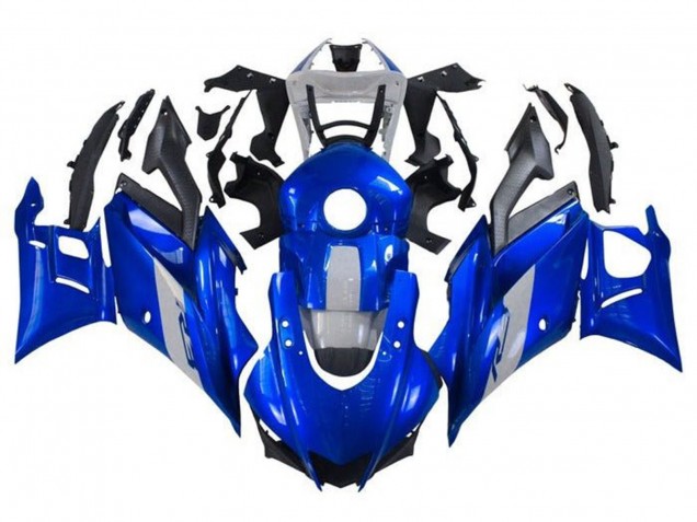 Preisgünstige Yamaha YZF R3/R25 Motorrad Verkleidung 2019-2021 - Blau Grau Schwarz