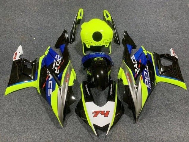 Preisgünstige Yamaha YZF R3/R25 Motorrad Verkleidung 2019-2021 - Neon Gelb Weiss Blau Schwarz 74