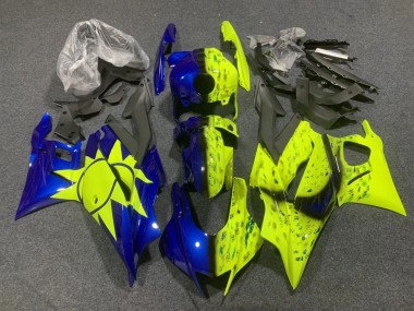 Preisgünstige Yamaha YZF R3/R25 Motorrad Verkleidung 2019-2021 - Gelb Blau