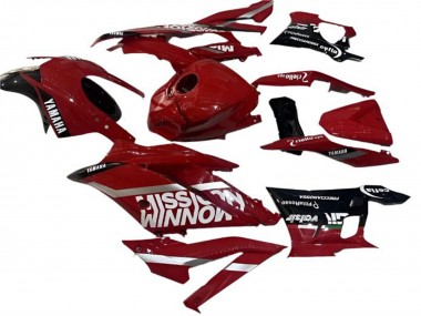 Preisgünstige Yamaha YZF R3/R25 Motorrad Verkleidung 2022-2024 - Rot Schwarz Valsir