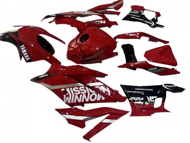 Preisgünstige Yamaha YZF R3/R25 Motorrad Verkleidung 2022-2024 - Rot Schwarz Valsir