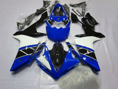 Preisgünstige Yamaha YZF 1000 R1 Motorrad Verkleidung 2007-2008 - Blau Weiss Schwarz