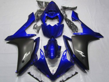Preisgünstige Yamaha YZF 1000 R1 Motorrad Verkleidung 2007-2008 - Blau Matt Schwarz