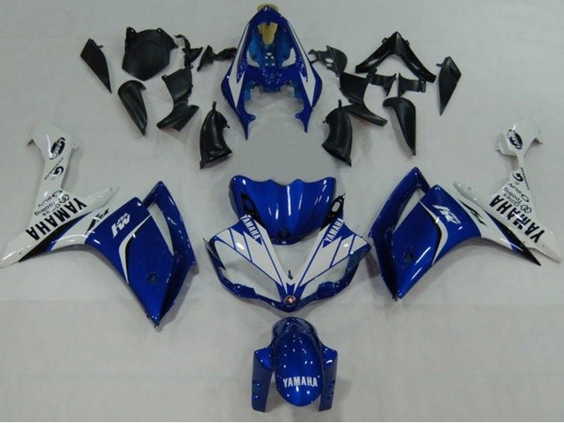 Preisgünstige Yamaha YZF 1000 R1 Motorrad Verkleidung 2007-2008 - Blau Weiss Schwarz M1