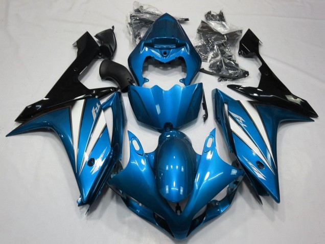 Preisgünstige Yamaha YZF 1000 R1 Motorrad Verkleidung 2007-2008 - Blau Weiss Schwarz