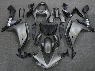 Preisgünstige Yamaha YZF 1000 R1 Motorrad Verkleidung 2007-2008 - Dunkel Silber Matt Schwarz