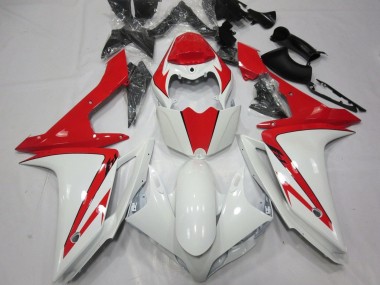 Preisgünstige Yamaha YZF 1000 R1 Motorrad Verkleidung 2007-2008 - Weiss Rot