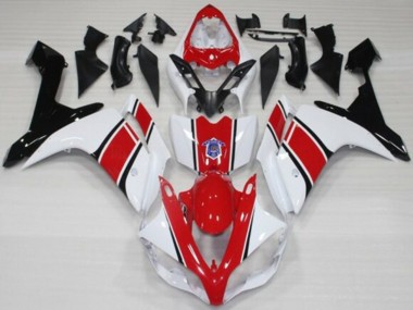 Preisgünstige Yamaha YZF 1000 R1 Motorrad Verkleidung 2007-2008 - Weiss Rot Schwarz