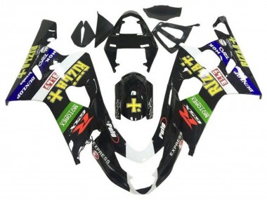 Preisgünstige Suzuki GSXR 600 / GSXR 750 Motorrad Verkleidung 2004-2005 - Glanzendes Schwarz Blau Grun Gelb Rizla