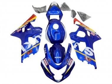 Preisgünstige Suzuki GSXR 600 / GSXR 750 Motorrad Verkleidung 2004-2005 - Blau Weiss Gelb Rot
