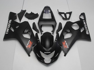 Preisgünstige Suzuki GSXR 600 / GSXR 750 Motorrad Verkleidung 2004-2005 - Matt Schwarz Rot Weiss