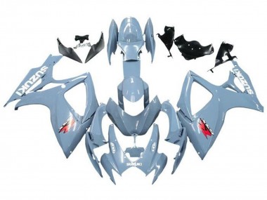 Preisgünstige Suzuki GSXR 600 / GSXR 750 Motorrad Verkleidung 2006-2007 - Blau Grau Weiss Rot