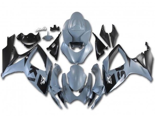 Preisgünstige Suzuki GSXR 600 / GSXR 750 Motorrad Verkleidung 2006-2007 - Grau Schwarz