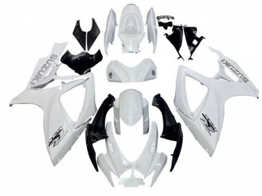 Preisgünstige Suzuki GSXR 600 / GSXR 750 Motorrad Verkleidung 2006-2007 - Weiss Schwarz