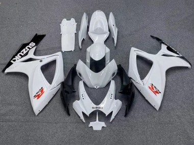 Preisgünstige Suzuki GSXR 600 / GSXR 750 Motorrad Verkleidung 2006-2007 - Weiss Schwarz Rot