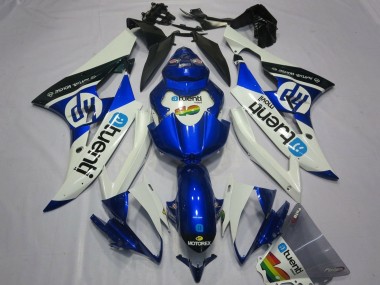 Preisgünstige Yamaha YZF R6 Motorrad Verkleidung 2006-2007 - Weiss Blau Schwarz