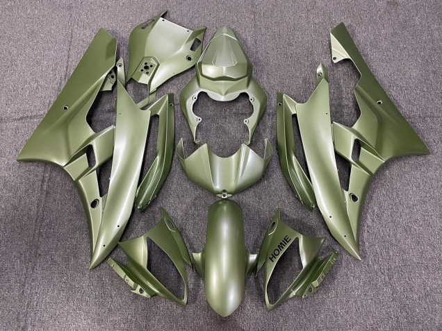 Preisgünstige Yamaha YZF R6 Motorrad Verkleidung 2006-2007 - Olive Grun