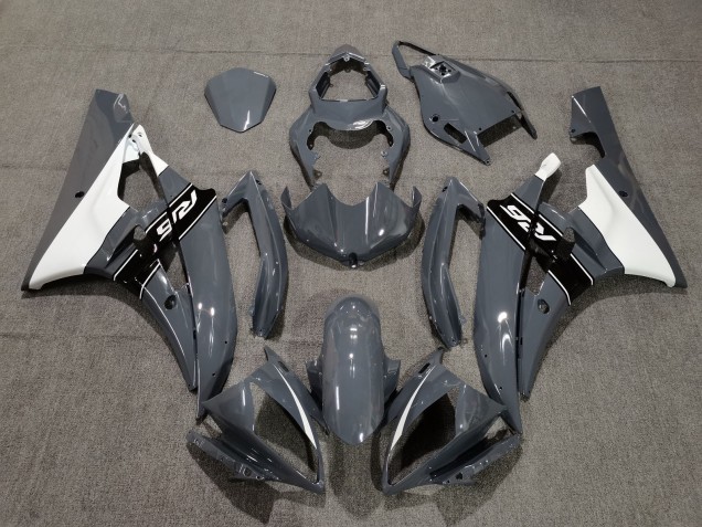Preisgünstige Yamaha YZF R6 Motorrad Verkleidung 2006-2007 - Nardo Grau Weiss Schwarz