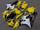 Preisgünstige Yamaha YZF R6 Motorrad Verkleidung 2006-2007 - Gelb Weiss Glanzendes Schwarz Motul Michelin