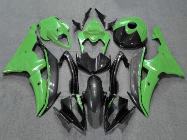 Preisgünstige Yamaha YZF R6 Motorrad Verkleidung 2008-2016 - Grun Carbonfaser Stil