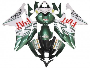 Preisgünstige Yamaha YZF R6 Motorrad Verkleidung 2008-2016 - Weiss Grun Rot Fiat