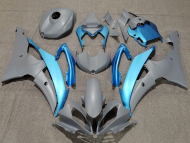 Preisgünstige Yamaha YZF R6 Motorrad Verkleidung 2008-2016 - Grau Hellblau