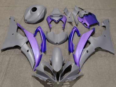 Preisgünstige Yamaha YZF R6 Motorrad Verkleidung 2008-2016 - Grau Lila