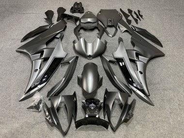 Preisgünstige Yamaha YZF R6 Motorrad Verkleidung 2008-2016 - Matt Grau Glanzendes Schwarz