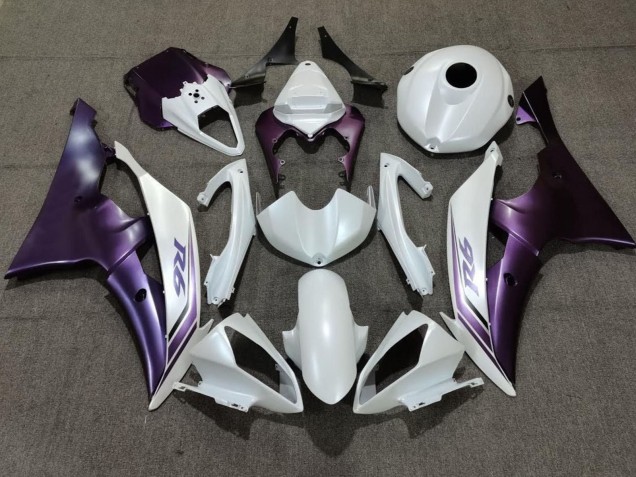 Preisgünstige Yamaha YZF R6 Motorrad Verkleidung 2008-2016 - Weiss Lila