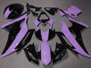Preisgünstige Yamaha YZF R6 Motorrad Verkleidung 2008-2016 - Lila Glanzendes Schwarz