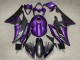 Preisgünstige Yamaha YZF R6 Motorrad Verkleidung 2008-2016 - Lila Matt Schwarz
