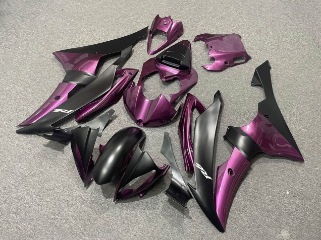 Preisgünstige Yamaha YZF R6 Motorrad Verkleidung 2008-2016 - Lila Matt Schwarz