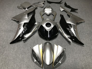 Preisgünstige Yamaha YZF R6 Motorrad Verkleidung 2008-2016 - Silber Gold Schwarz