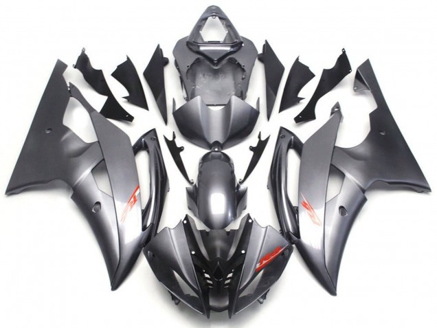 Preisgünstige Yamaha YZF R6 Motorrad Verkleidung 2008-2016 - Grau Rot Aufkleber