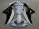Preisgünstige Yamaha YZF R6 Motorrad Verkleidung 2008-2016 - Weiss Glanzendes Schwarz