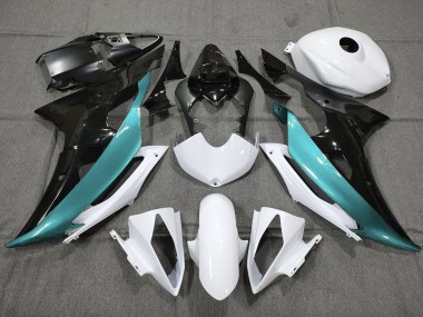 Preisgünstige Yamaha YZF R6 Motorrad Verkleidung 2008-2016 - Weiss Schwarz Blau Grun Blau