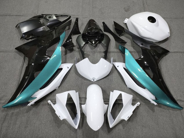 Preisgünstige Yamaha YZF R6 Motorrad Verkleidung 2008-2016 - Weiss Schwarz Blau Grun Blau