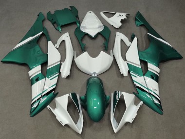 Preisgünstige Yamaha YZF R6 Motorrad Verkleidung 2008-2016 - Weiss Grun