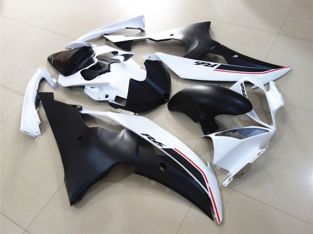 Preisgünstige Yamaha YZF R6 Motorrad Verkleidung 2008-2016 - Weiss Matt Schwarz Rot