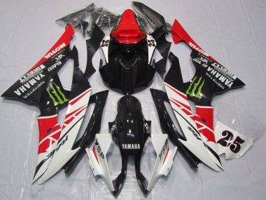 Preisgünstige Yamaha YZF R6 Motorrad Verkleidung 2008-2016 - Weiss Rot Glanzendes Schwarz Grun Monster 25