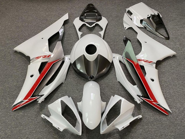 Preisgünstige Yamaha YZF R6 Motorrad Verkleidung 2008-2016 - Perl Weiss Rot