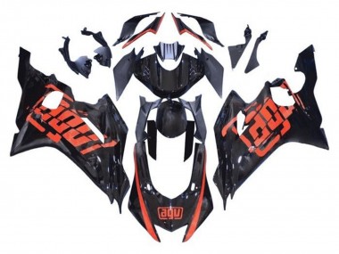 Preisgünstige Yamaha YZF R6 Motorrad Verkleidung 2017-2023 - Glanzendes Schwarz Rot AGV