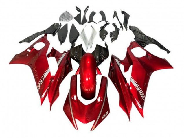 Preisgünstige Yamaha YZF R6 Motorrad Verkleidung 2017-2023 - Rot