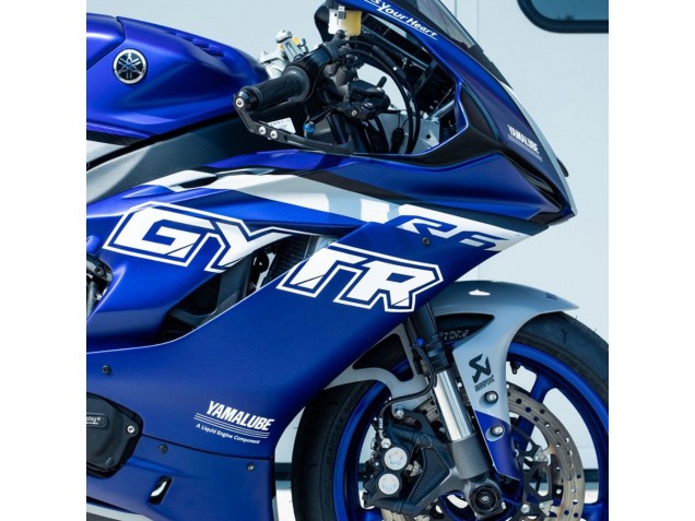 Preisgünstige Yamaha YZF R6 Motorrad Verkleidung 2017-2023 - Blau Silber GYTR