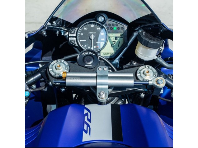 Preisgünstige Yamaha YZF R6 Motorrad Verkleidung 2017-2023 - Blau Silber GYTR