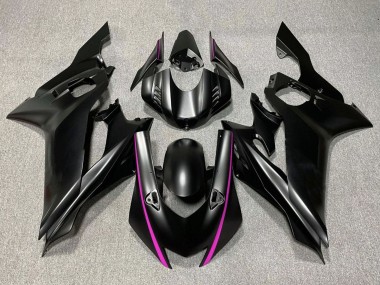 Preisgünstige Yamaha YZF R6 Motorrad Verkleidung 2017-2023 - Matt Schwarz Rosa