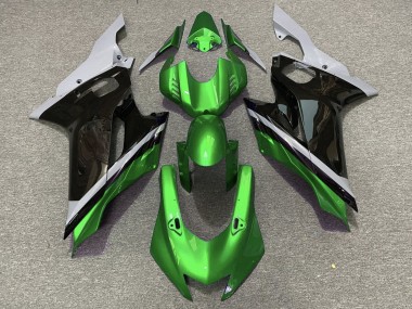 Preisgünstige Yamaha YZF R6 Motorrad Verkleidung 2017-2023 - Grau Grun Glanzendes Schwarz